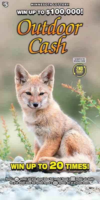 Outdoor Cash scratchcard - game number #2041 - front