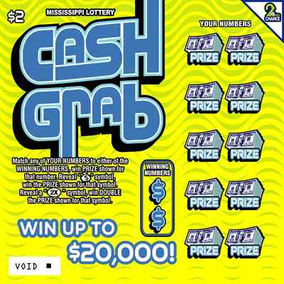 Cash Grab scratchcard - game number #190 - front