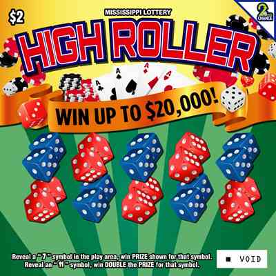 High Roller scratchcard - game number #187 - front