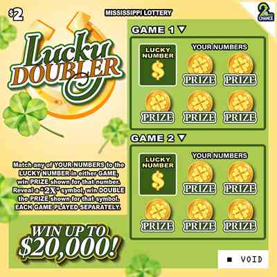 Lucky Doubler scratchcard - game number #194 - front