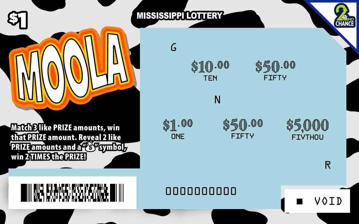 Moola scratchcard - game number #193 - front-scratched