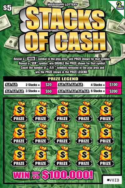 Stacks Of Cash scratchcard - game number #158 - front
