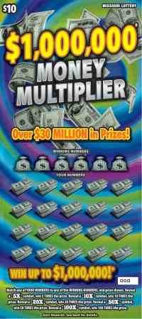 $1,000,000 Money Multiplier scratchcard - game number #405 - front