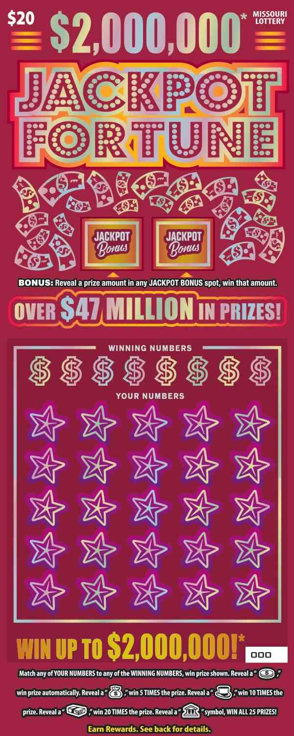 $2,000,000* Jackpot Fortune scratchcard - game number #516 - front