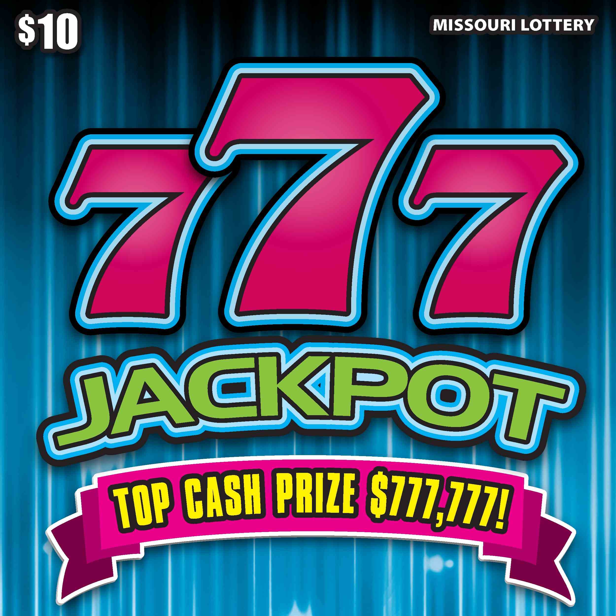777 Jackpot scratchcard - game number #505 - front