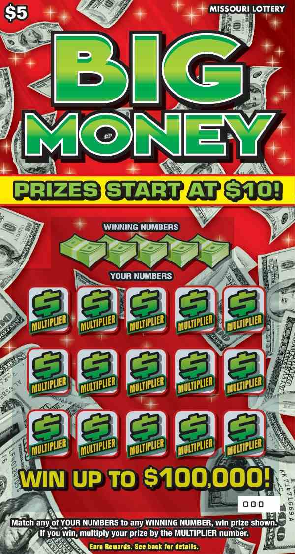 Big Money scratchcard - game number #469 - front