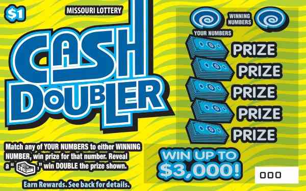 Cash Doubler scratchcard - game number #455 - front