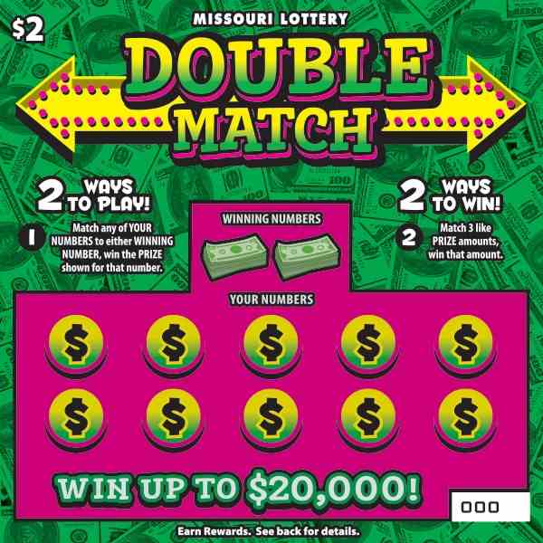 Double Match scratchcard - game number #501 - front