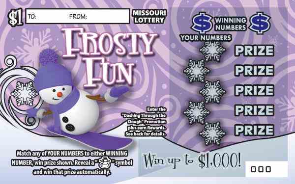 Frosty Fun scratchcard - game number #535 - front