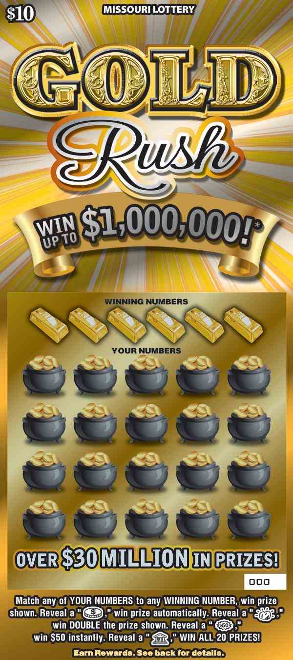 Gold Rush scratchcard - game number #511 - front