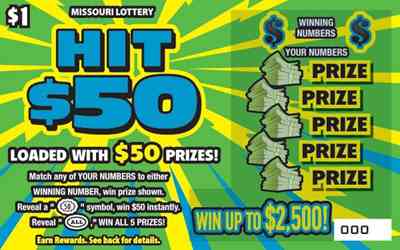 Hit $50 scratchcard - game number #561 - front