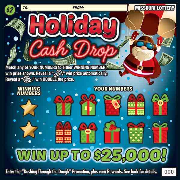 Holiday Cash Drop scratchcard - game number #534 - front