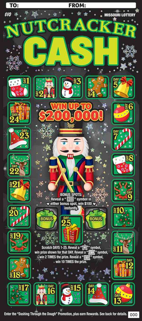 Nutcracker Cash scratchcard - game number #529 - front