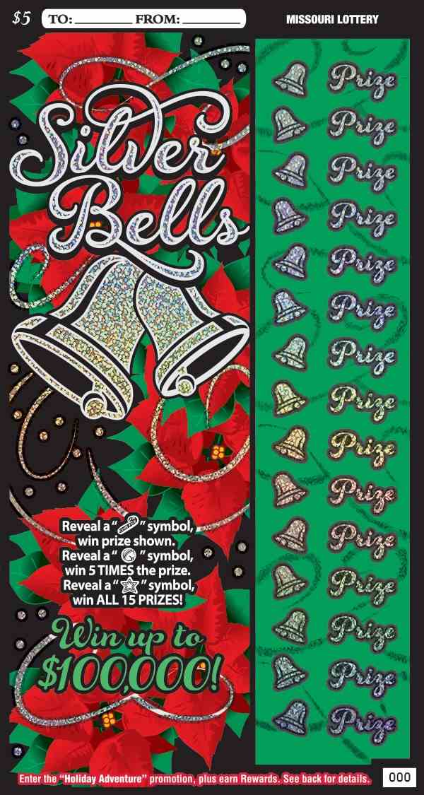 Silver Bells scratchcard - game number #482 - front