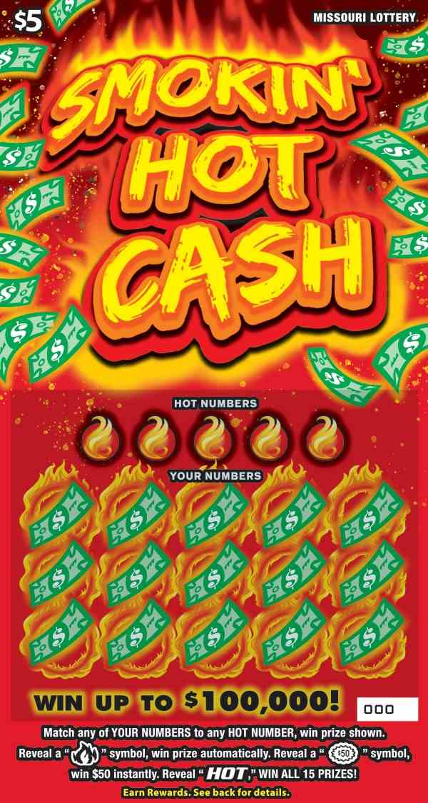 Smokin Hot Cash scratchcard - game number #489 - front