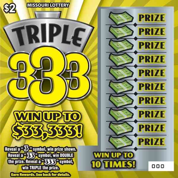 Triple 333 scratchcard - game number #470 - front