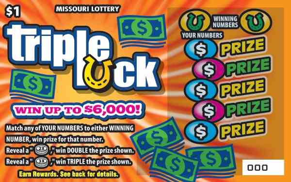 Triple Luck scratchcard - game number #439 - front