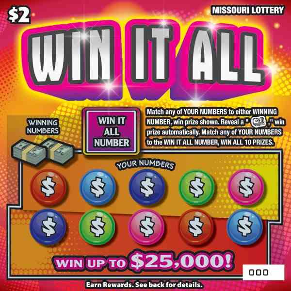 Win It All scratchcard - game number #462 - front