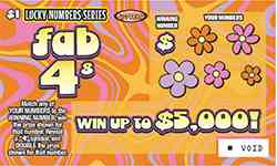 Lucky Numbers scratchcard - game number #1332 - front