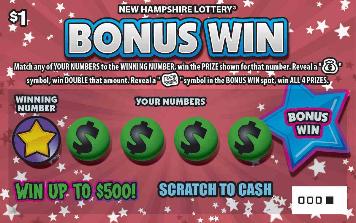 Bonus Win scratchcard - game number #1611 - front