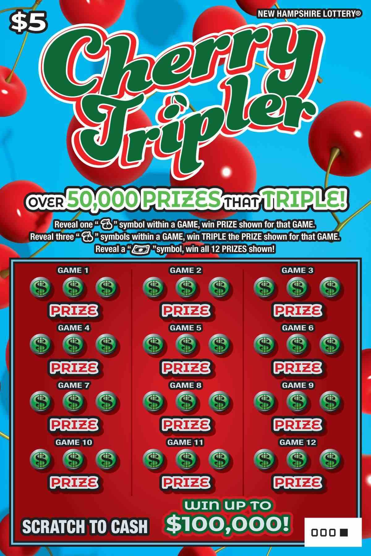 Cherry Tripler scratchcard - game number #1588 - front