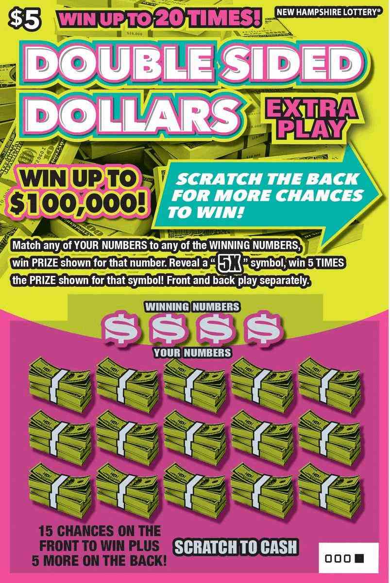 Double Sided Dollars Extra Play scratchcard - game number #1579 - front