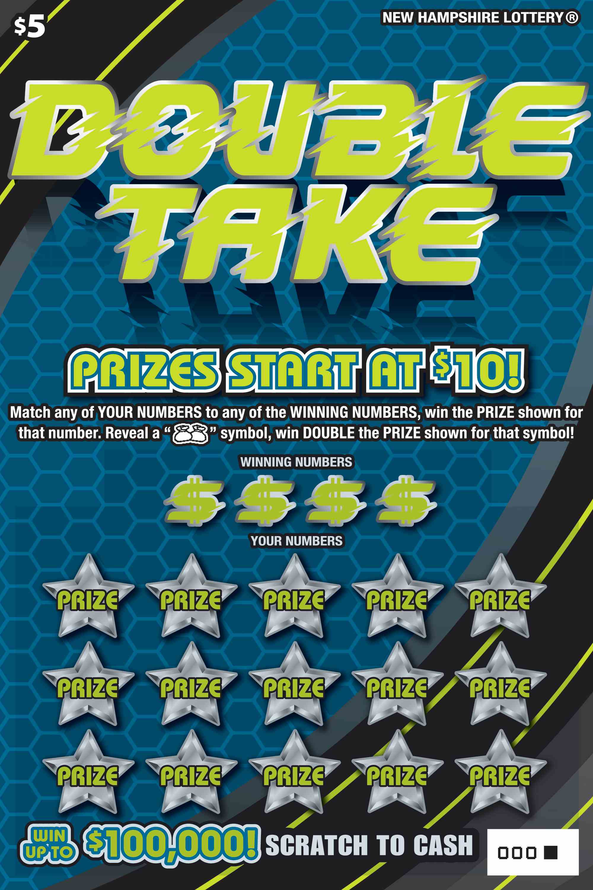 Double Take scratchcard - game number #1612 - front