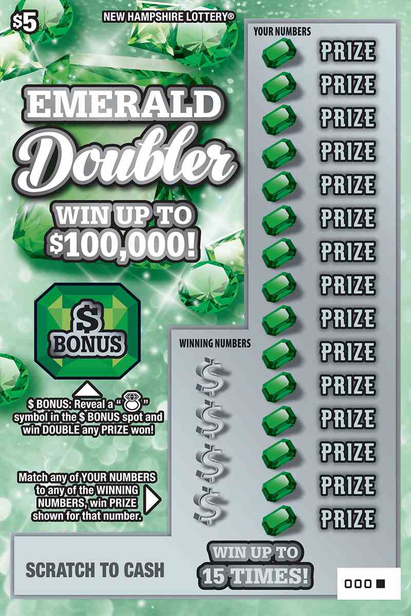 Emerald Doubler scratchcard - game number #1539 - front