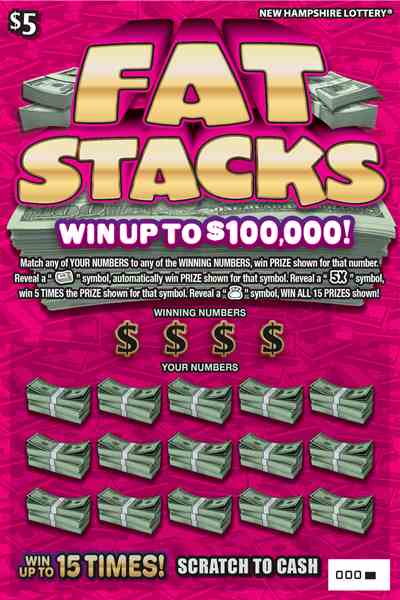 Fat Stacks scratchcard - game number #1694 - front