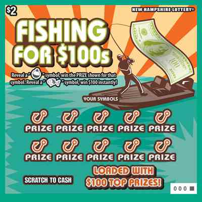 Fishing For $100S scratchcard - game number #1705 - front