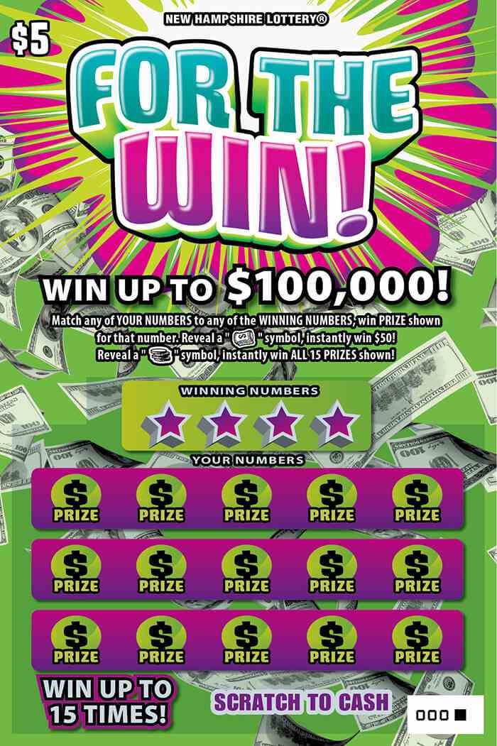 FOR THE WIN! scratchcard - game number #1527 - front