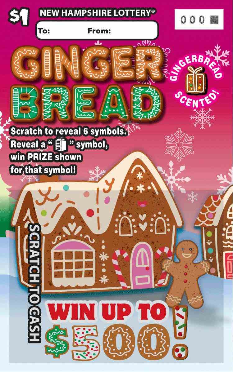 Gingerbread scratchcard - game number #1716 - front