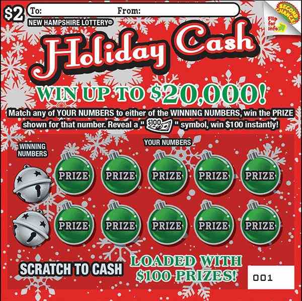 Holiday Cash scratchcard - game number #1614 - front