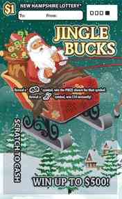 Jingle Bucks scratchcard - game number #1647 - front