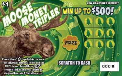 Moo$E Money Tripler scratchcard - game number #1701 - front
