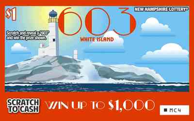 The 603 Series III scratchcard - game number #1514 - front