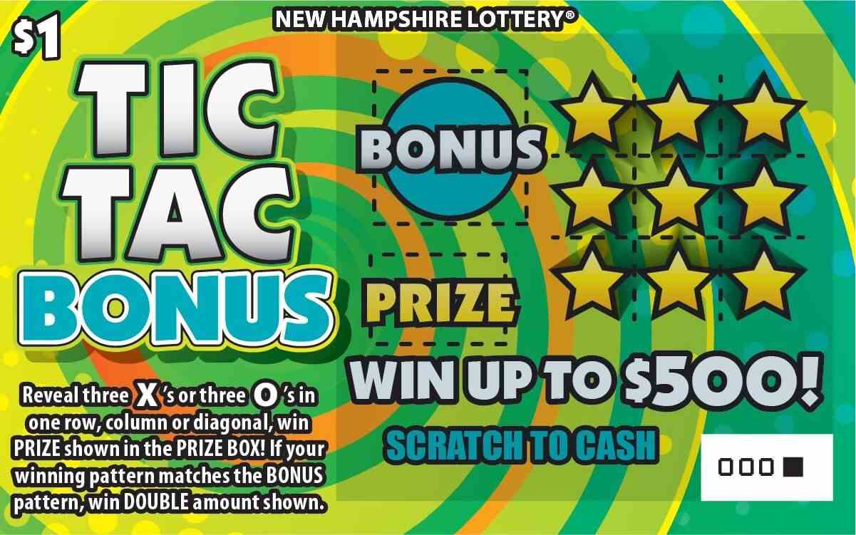 Tic Tac Bonus scratchcard - game number #1589 - front