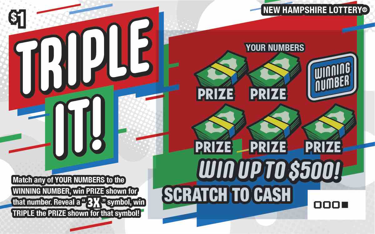 Triple It! scratchcard - game number #1629 - front