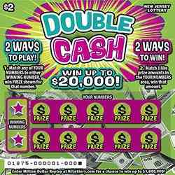 Double Cash scratchcard - game number #1875 - front