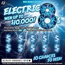 Electric 8'S scratchcard - game number #1919 - front