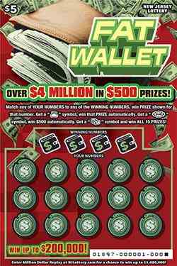 Fat Wallet scratchcard - game number #1897 - front