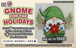 Gnome For The Holidays scratchcard - game number #1818 - front