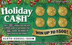 Holiday Ca$H scratchcard - game number #1878 - front