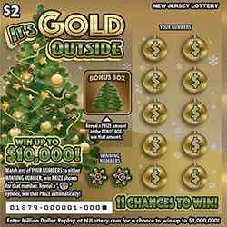 It's Gold Outside scratchcard - game number #1879 - front