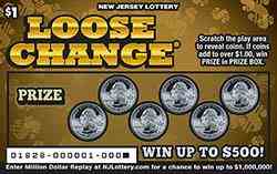 Loose Change scratchcard - game number #1828 - front