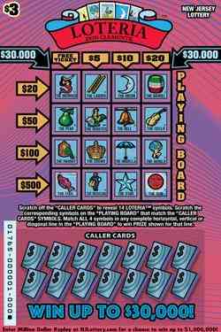 LOTERIA scratchcard - game number #1765 - front