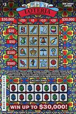 Loteria scratchcard - game number #1899 - front