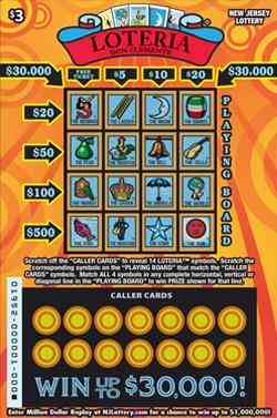 Loteria scratchcard - game number #1952 - front