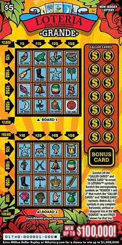 LOTERIA Grande scratchcard - game number #1740 - front