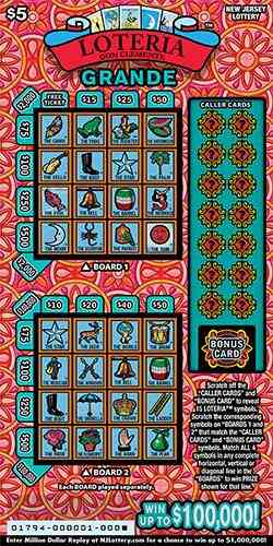 LOTERIA Grande scratchcard - game number #1794 - front